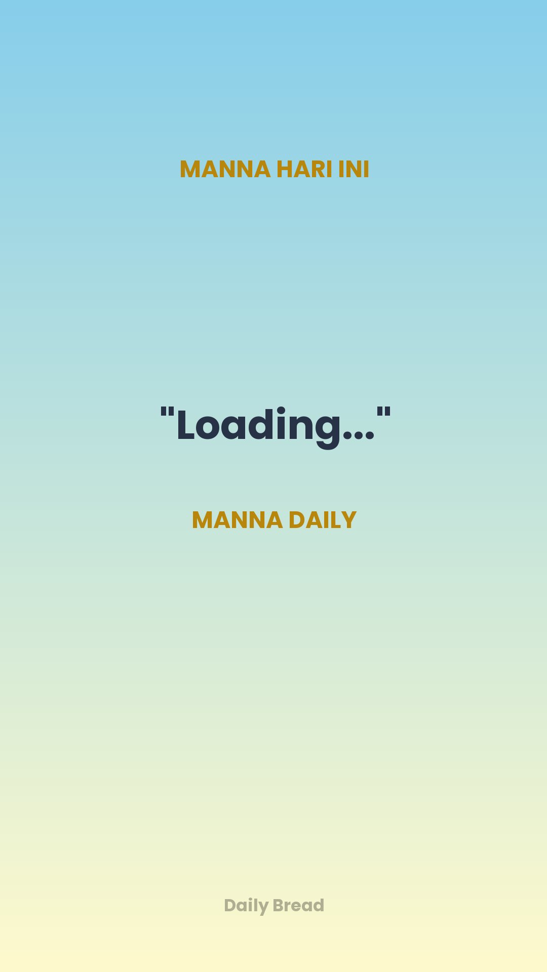 Daily Manna